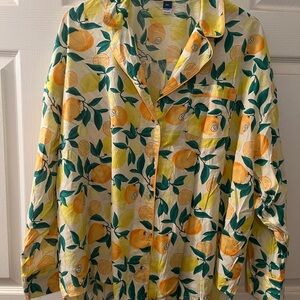 Old Navy Citrus Print Pajama Set XXL